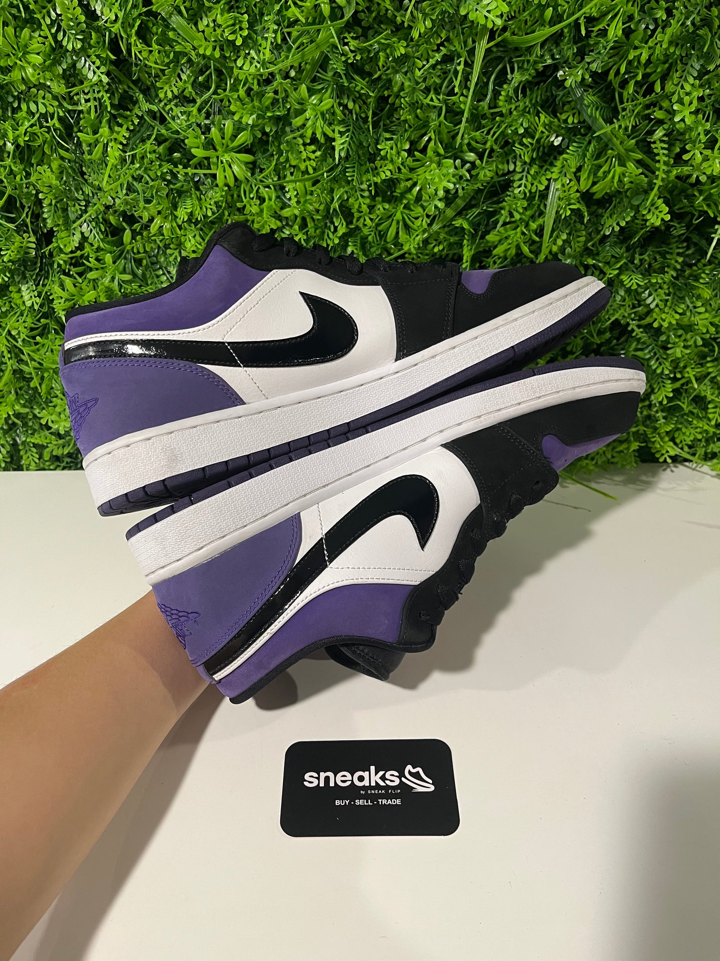 USED Air Jordan 1 Low Court Purple 553558-125 SIZE 13M NO BOX