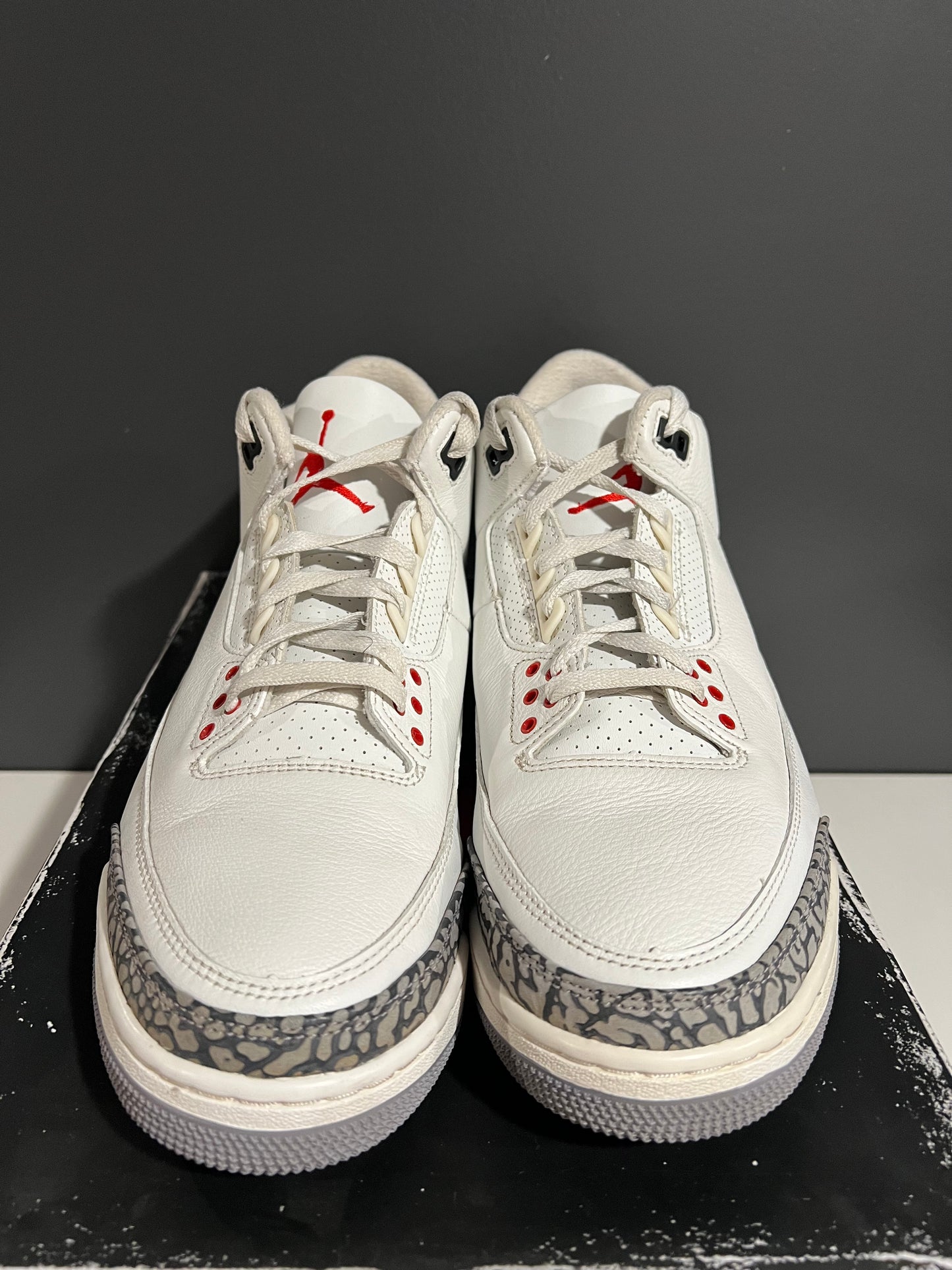 USED Air Jordan 3 Retro White Cement Reimagined DN3707-100 SIZE 10.5M OG ALL