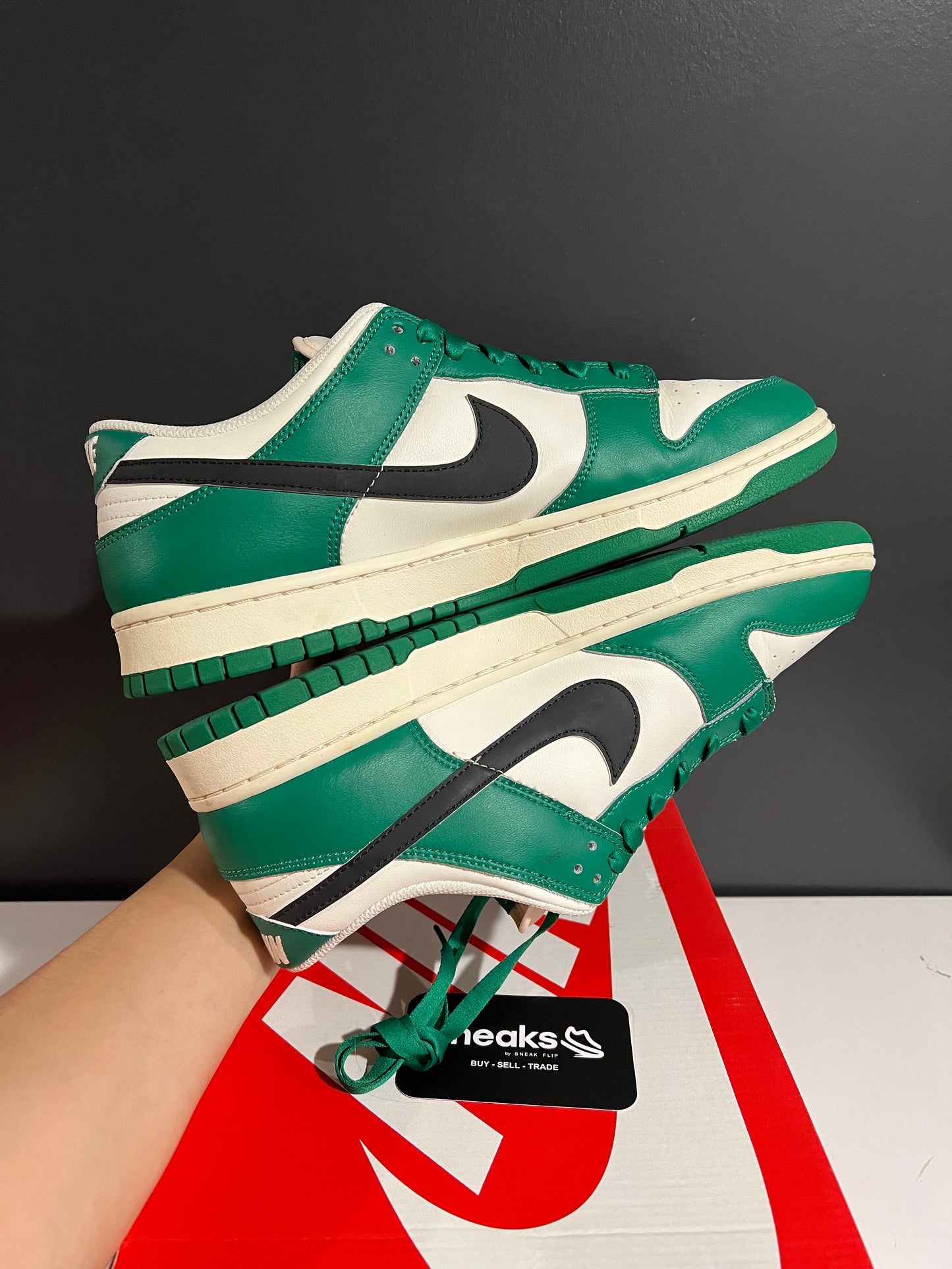 USED Dunk Low SE Lottery Pack Malachite DR9654-100 SIZE 12M OG ALL
