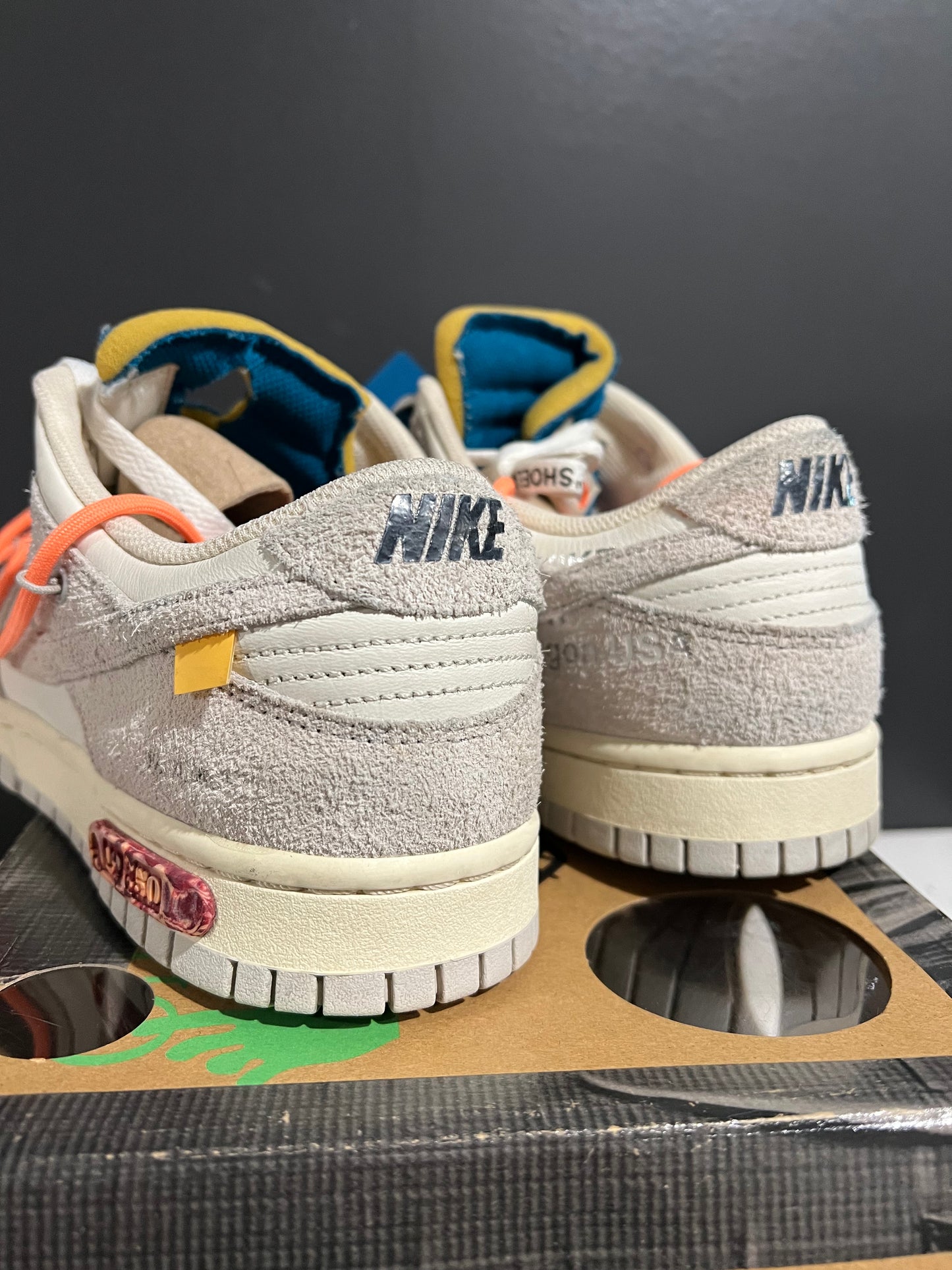USED Off-White x Dunk Low Lot 19 of 50 DJ0950-119 SIZE 8.5M OG ALL AG25-345