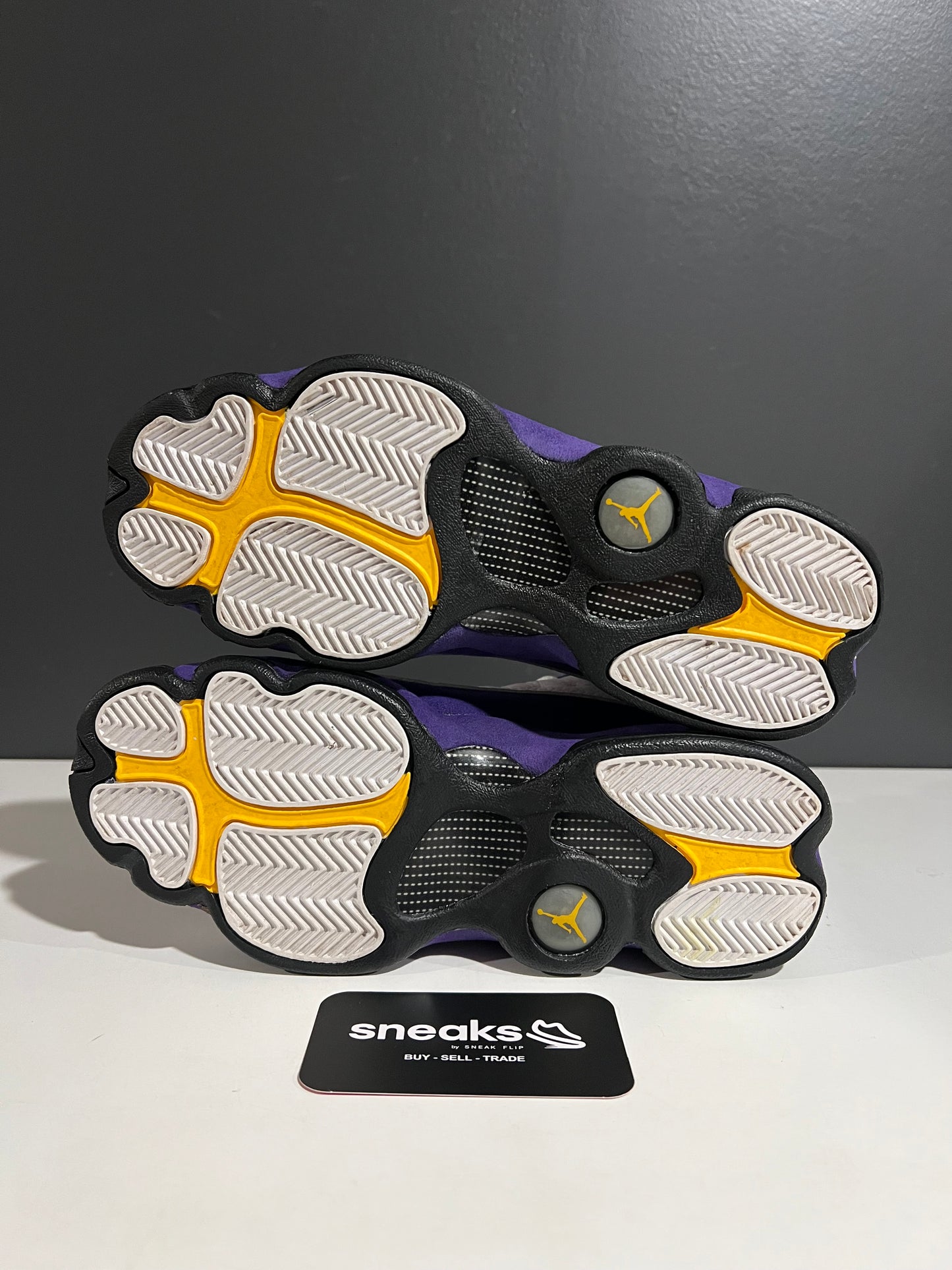 USED Air Jordan 13 Retro GS Lakers 884129-105 SIZE 5.5Y NO BOX JY25-308