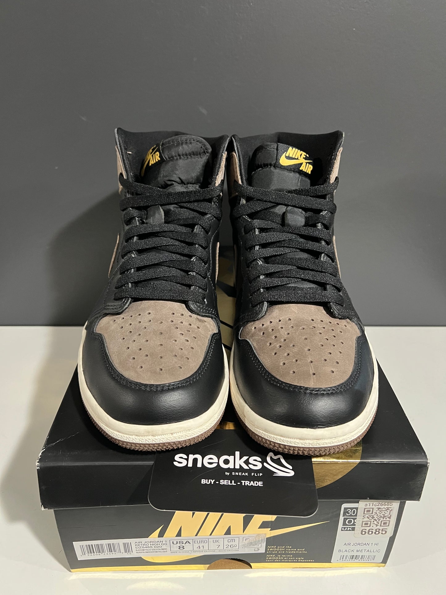 USED Air Jordan 1 Retro High OG Palomino DZ5485-020 SIZE 8M OG ALL SP25-061