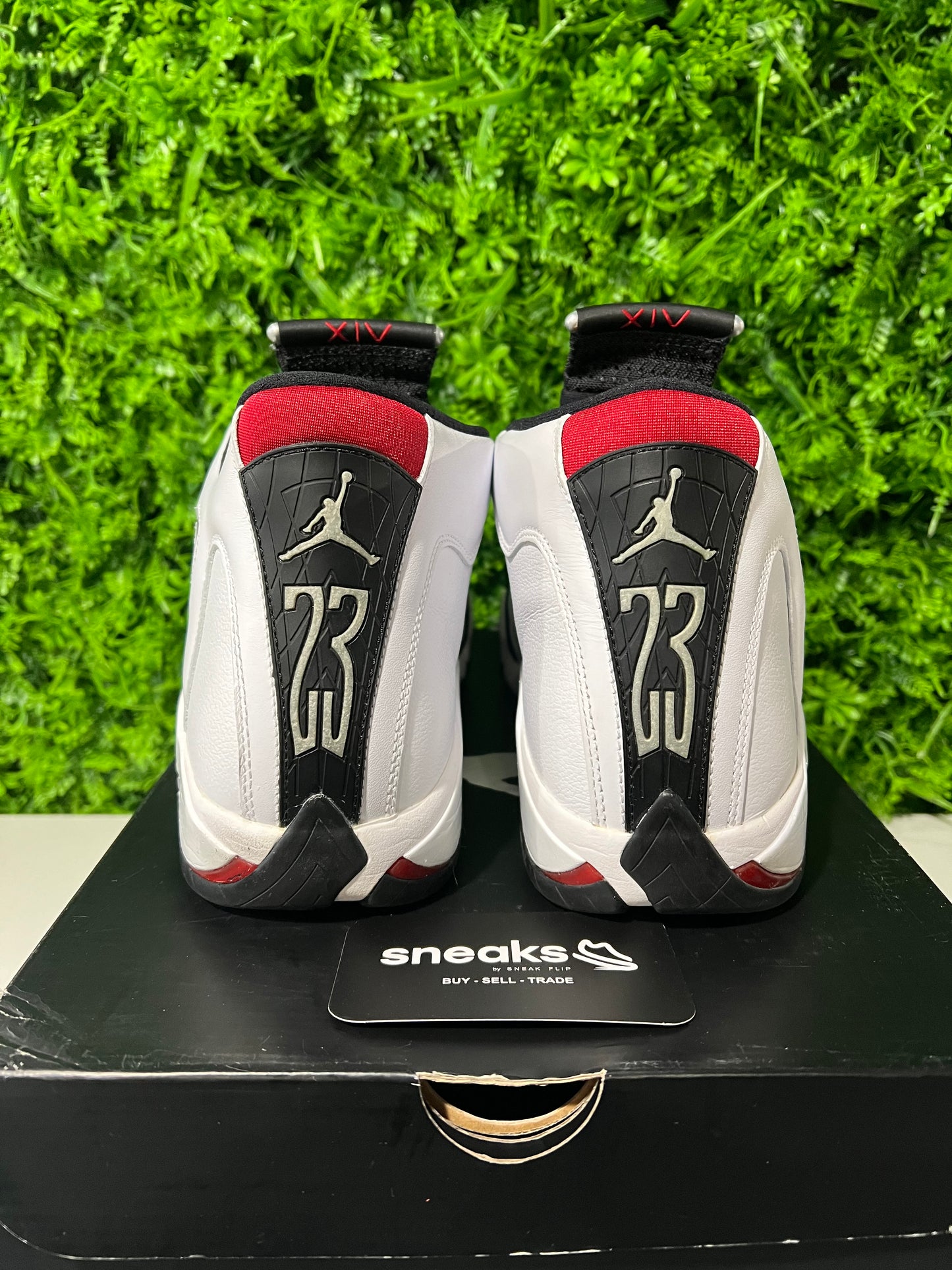 USED Air Jordan 14 Retro Black Toe 2014 487471-102 SIZE 11M OG ALL