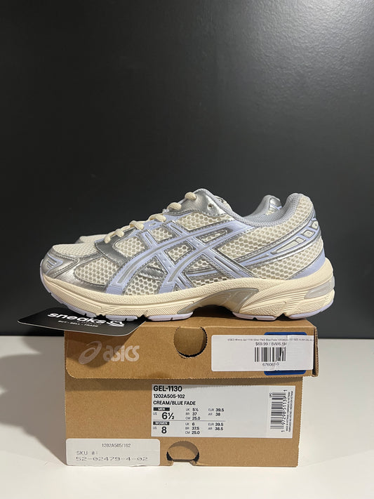 USED Wmns Gel 1130 Silver Pack Blue Fade 1202A505-102 SIZE 6.5M OG ALL
