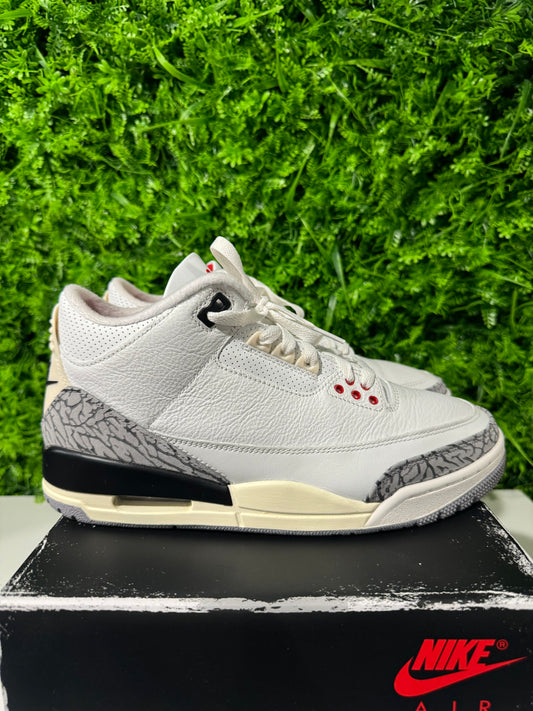 Air Jordan 3 Retro White Cement Reimagined DN3707-100 USED 8.5M OG ALL