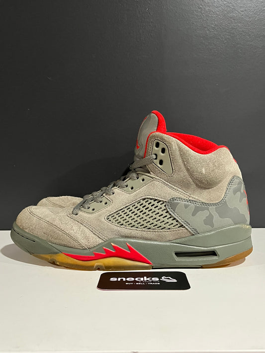USED Air Jordan 5 Retro Camo 136027-051 SIZE 10M NO BOX JY25-194