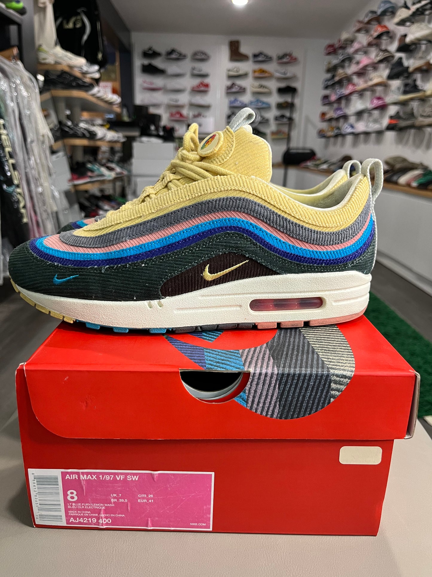 Sean Wotherspoon x Air Max 1/97 AJ4219-400 USED SIZE 8M