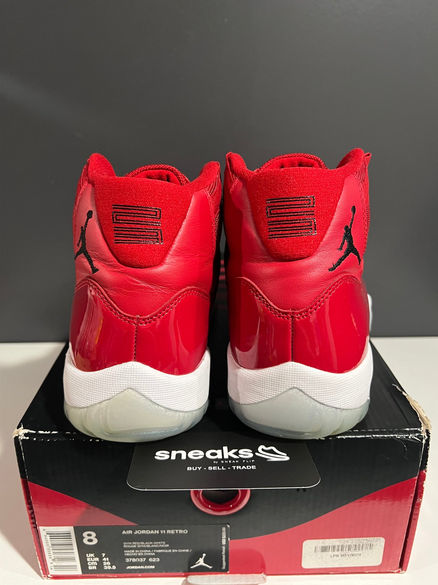 USED Air Jordan 11 Retro Win Like '96 378037-623 SIZE 8M OG ALL AG25-228