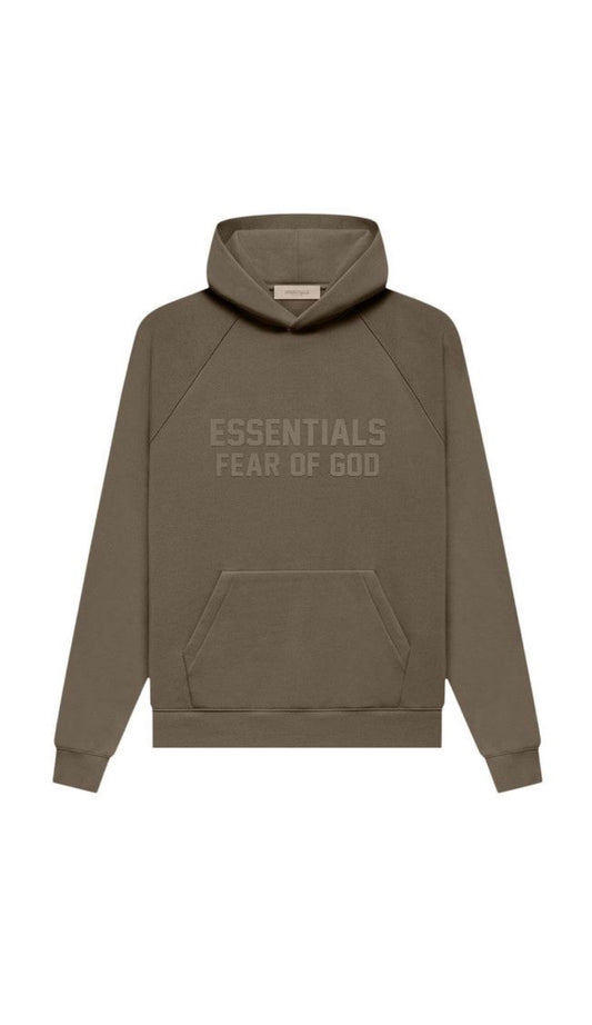 NEW Fear of God Essentials Hoodie Wood