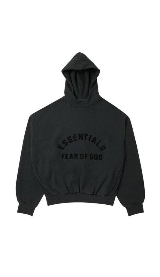NEW Fear of God Essentials Hoodie Jet Black