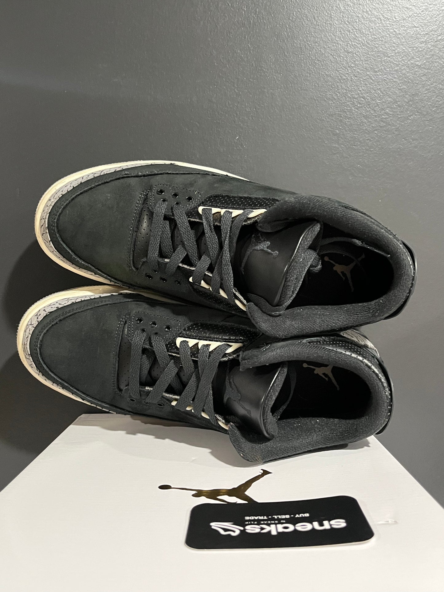 USED Wmns Air Jordan 3 Retro Off Noir CK9246-001 SIZE 9.5Y OG ALL SP25-155
