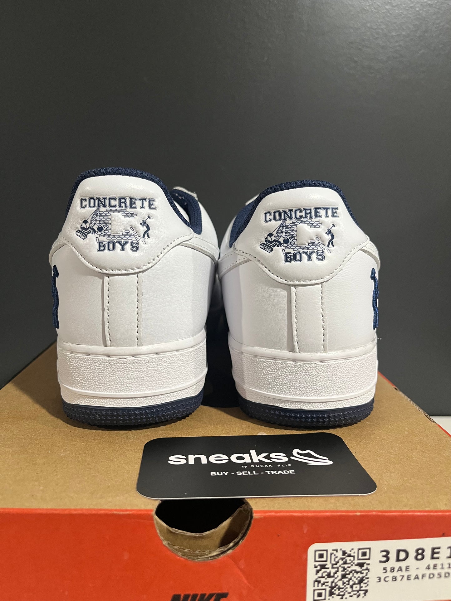 USED Lil Yachty x Air Force 1 Low Concrete Boys IB5720-100 SIZE 10M OG ALL