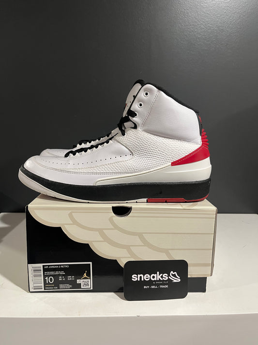 USED Air Jordan 2 Retro Chicago 2022 DX2454-106 SIZE 10M OG ALL
