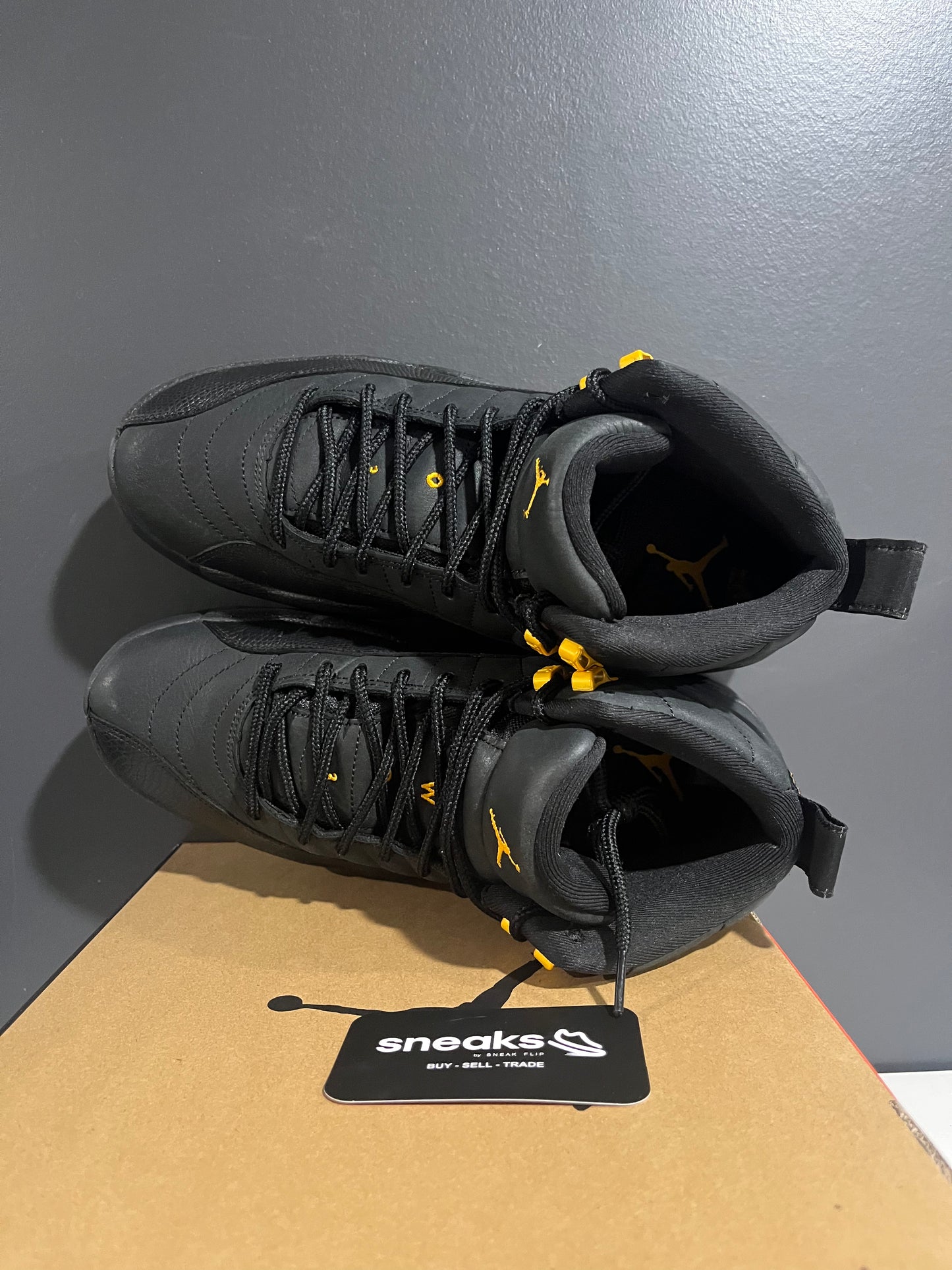 USED Air Jordan 12 Retro Black Taxi CT8013-071 SIZE 10M OG ALL