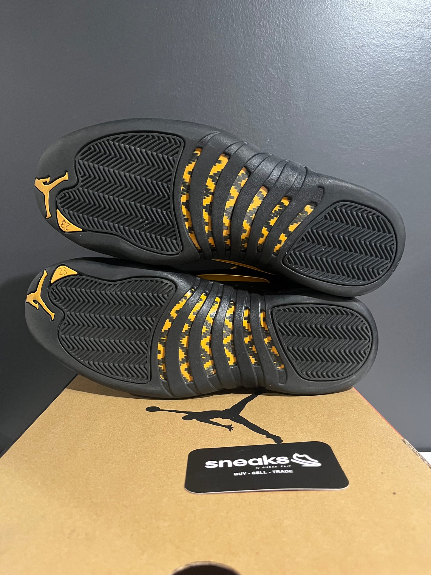 USED Air Jordan 12 Retro Black Taxi CT8013-071 SIZE 10M OG ALL