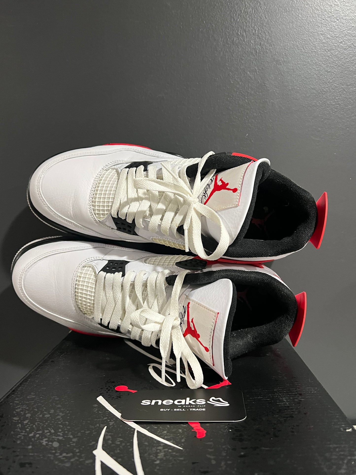 USED Air Jordan 4 Retro Red Cement DH6927-161 SIZE 11M OG ALL SP25-103