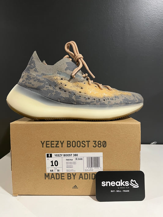 USED Yeezy Boost 380 Mist Non-Reflective FX9764 SIZE 10M OG ALL AG25-270
