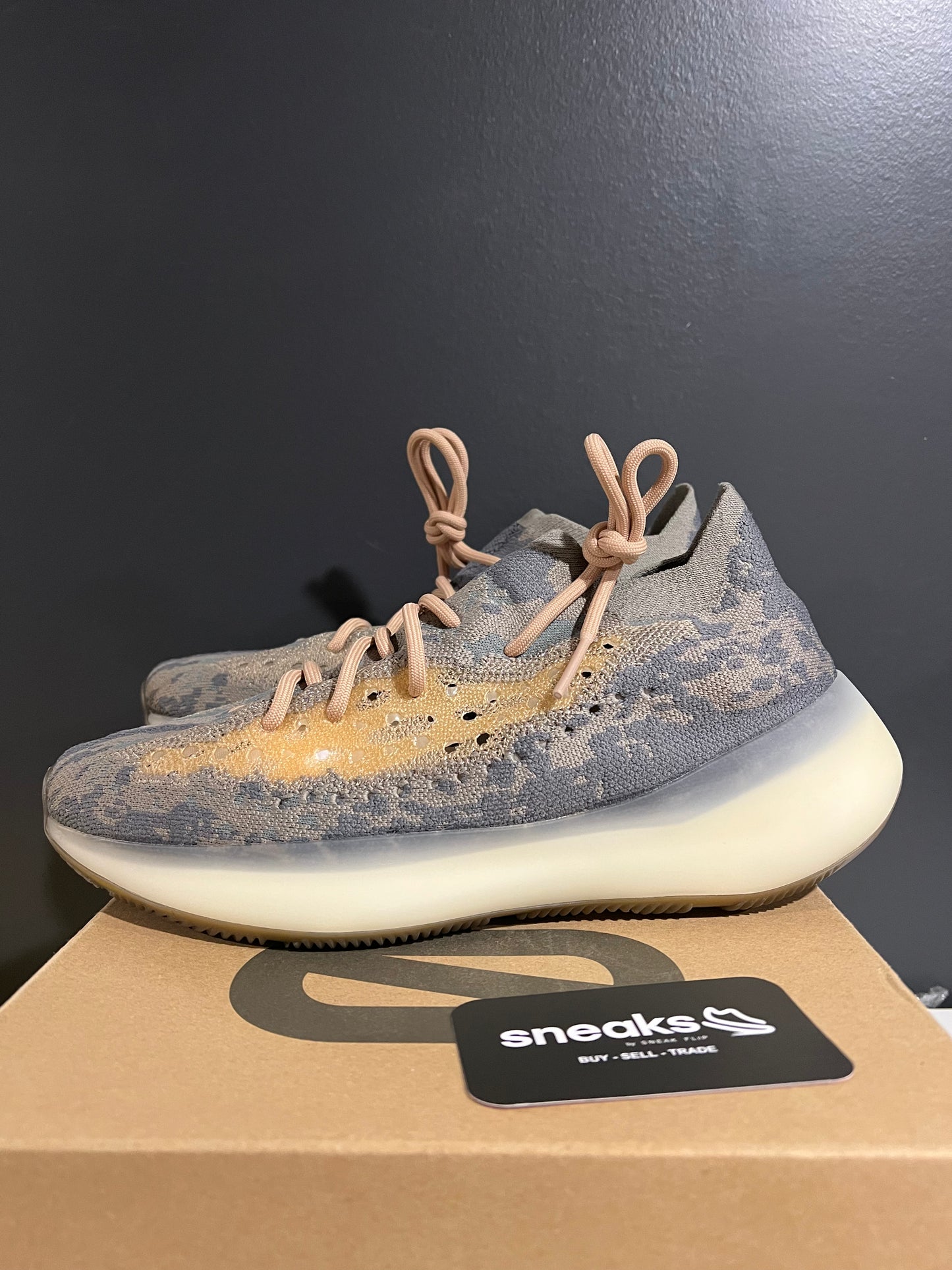 USED Yeezy Boost 380 Mist Non-Reflective FX9764 SIZE 10M OG ALL AG25-270