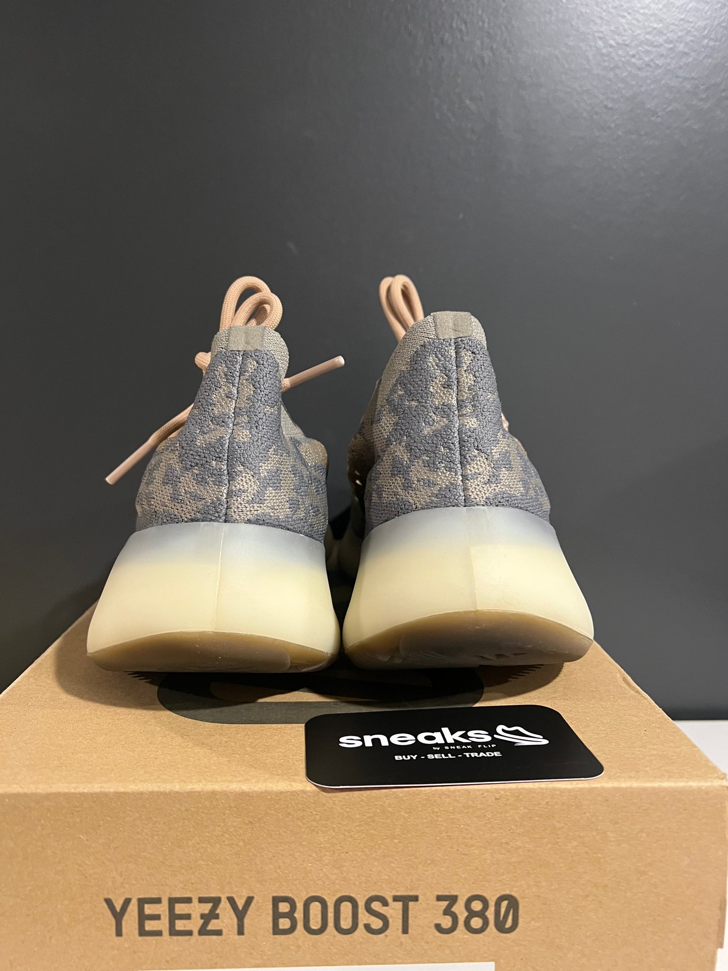 USED Yeezy Boost 380 Mist Non-Reflective FX9764 SIZE 10M OG ALL AG25-270