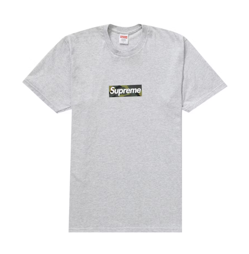 Supreme Box Logo Tee Ash Grey