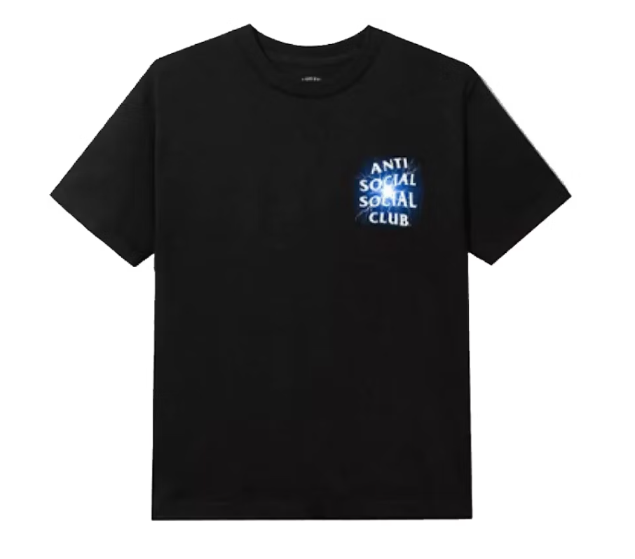 Anti Social Social Club Glow In The Dark Pain T-shirt Black/Blue