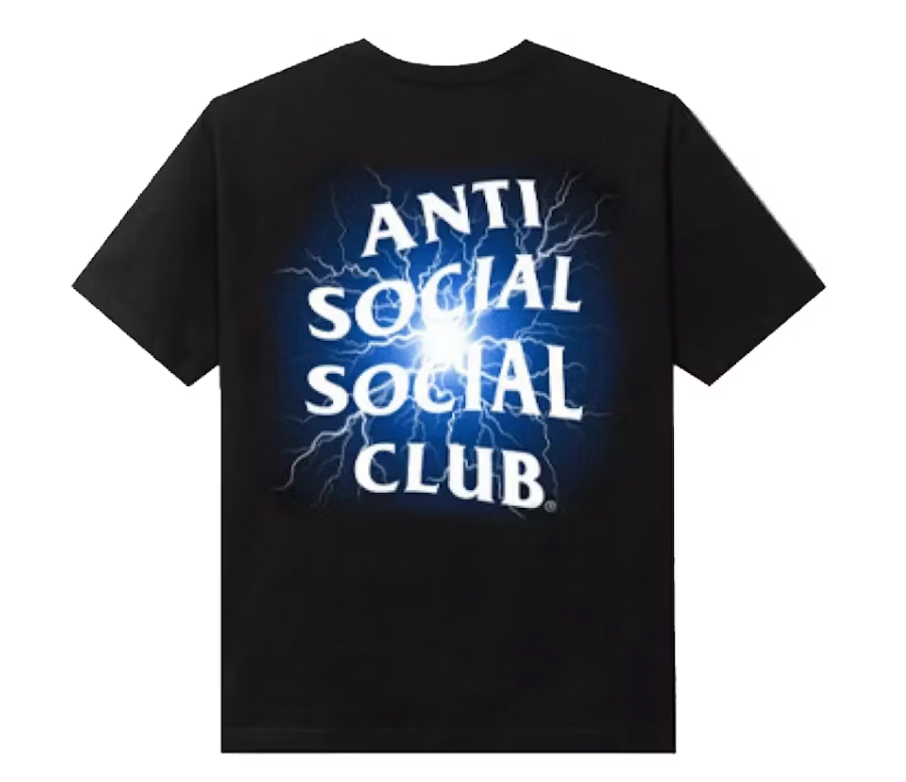 Anti Social Social Club Glow In The Dark Pain T-shirt Black/Blue