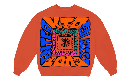 Kid Cudi Entergalactic Live Crewneck Orange