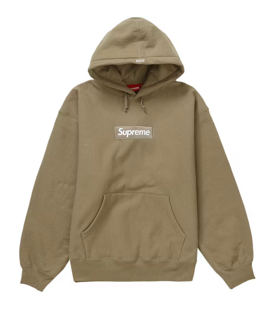 Supreme Box Logo Hooded Sweatshirt (FW23) Dark Sand