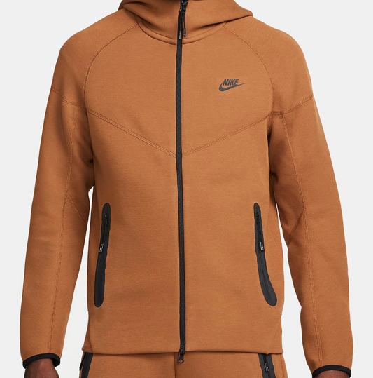 Nike Sportswear Tech Fleece Windrunner Men's Full-Zip Hoodie Light British Tan/Black FB7921-281