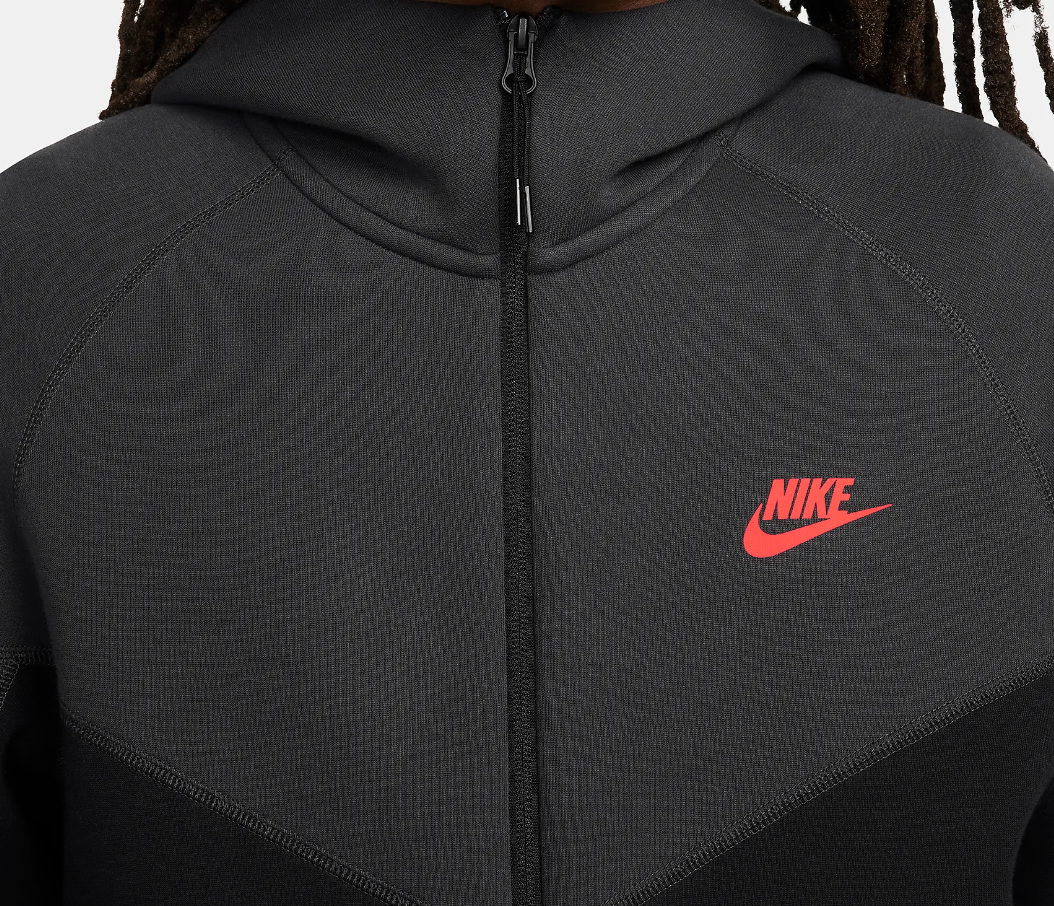 Nike Sportswear Tech Fleece Windrunner Full-Zip Hoodie FB7921-013 Light Crimson