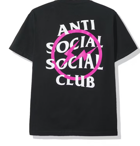 ASSC Fragment Pink Bolt Tee (FW19) Men's Black