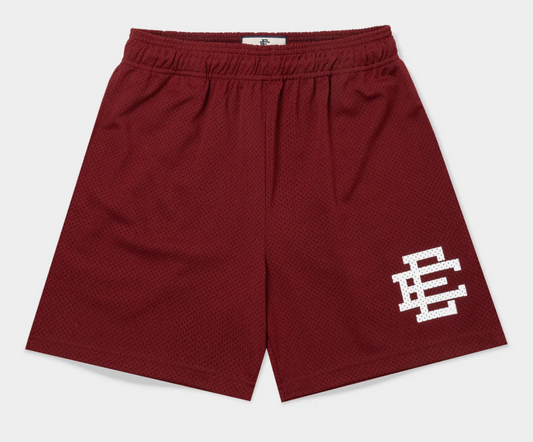 Eric Emanuel EE Basic Shorts Burgundy Mesh