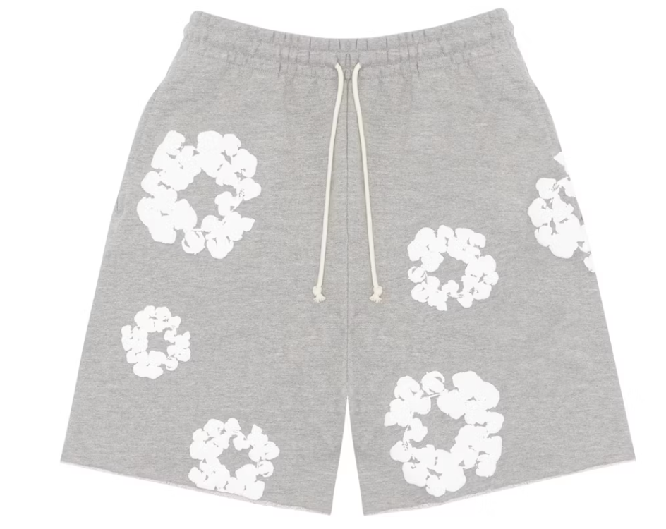 Denim Tears The Cotton Wreath Shorts Grey