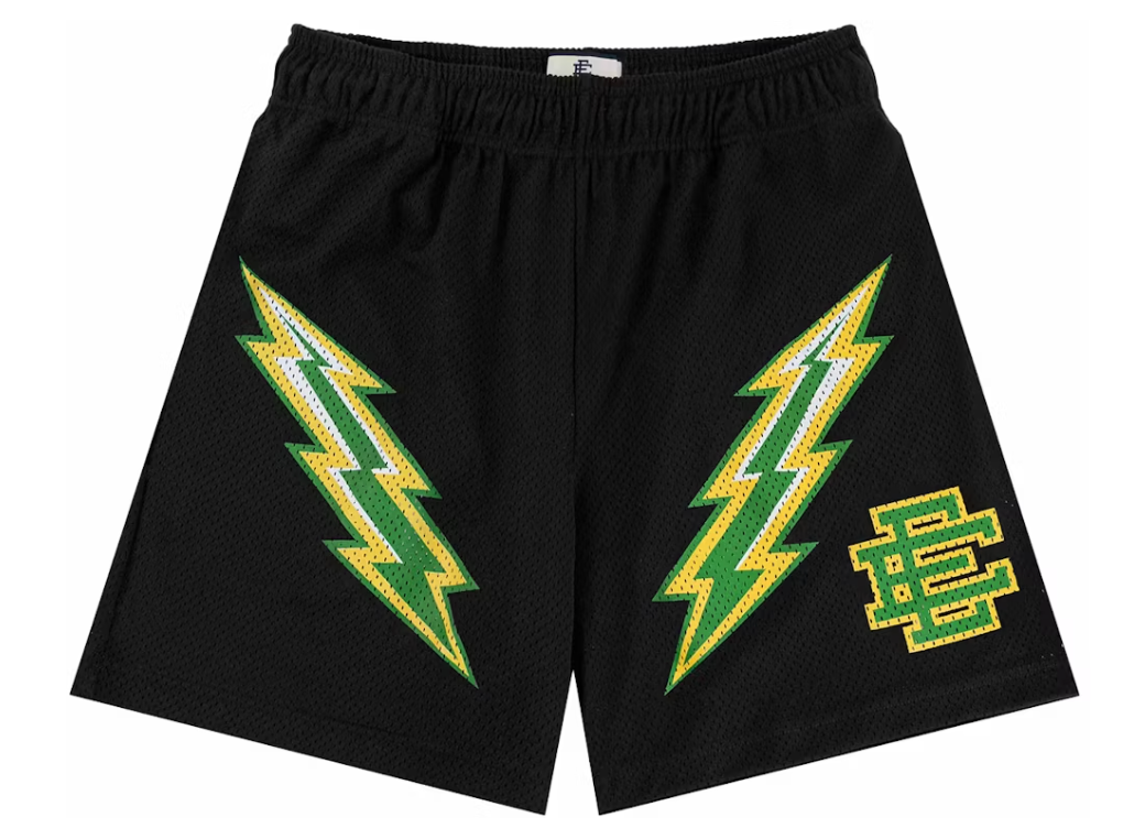 Eric Emanuel EE Short Black/Green Bolt