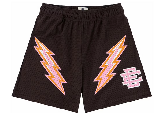 Eric Emanuel EE Short Dark Brown/Pink Bolt