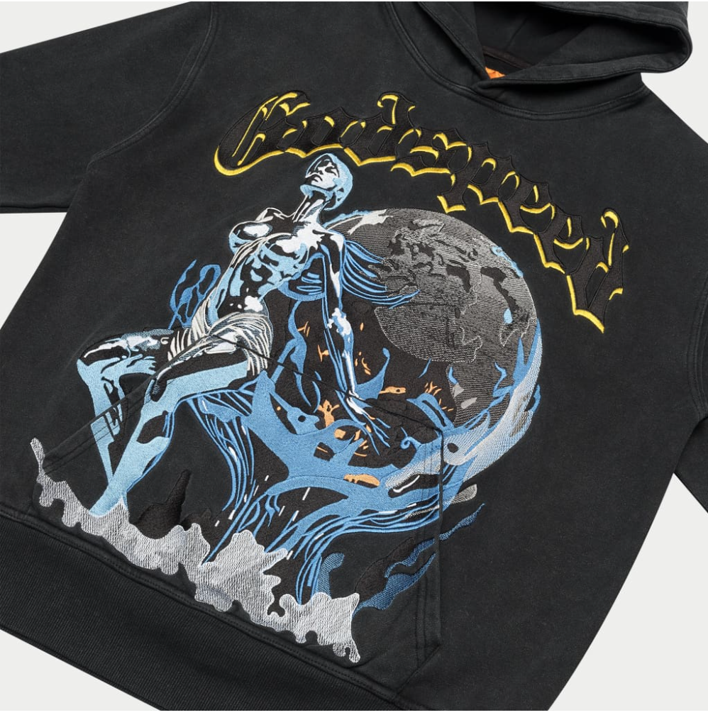 Godspeed Chrome Seduction Embroidered Hoodie Black