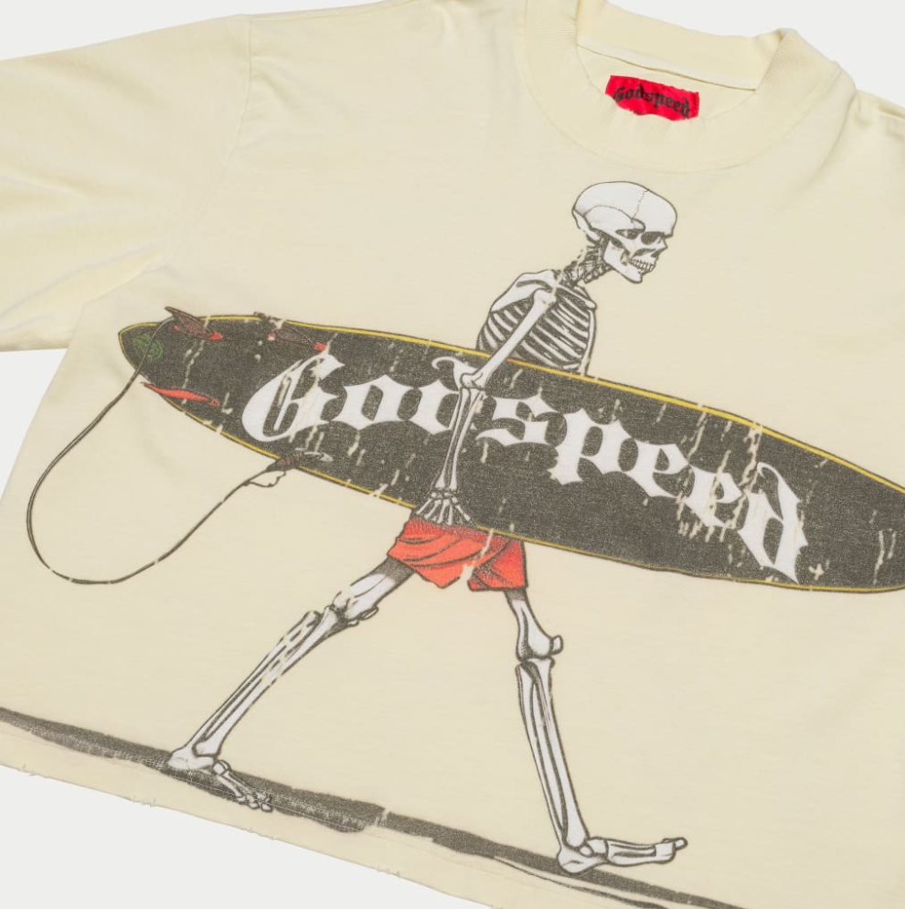 Godspeed Surf Day T-Shirt Bone