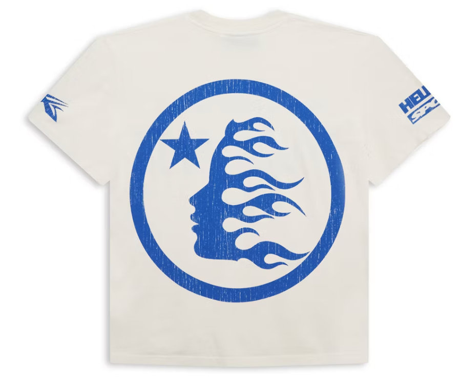 Hellstar Beat Us! T-shirt White/Blue