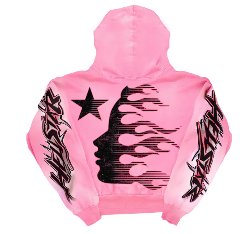 Hellstar Brainwashed Without Brain Hoodie Pink