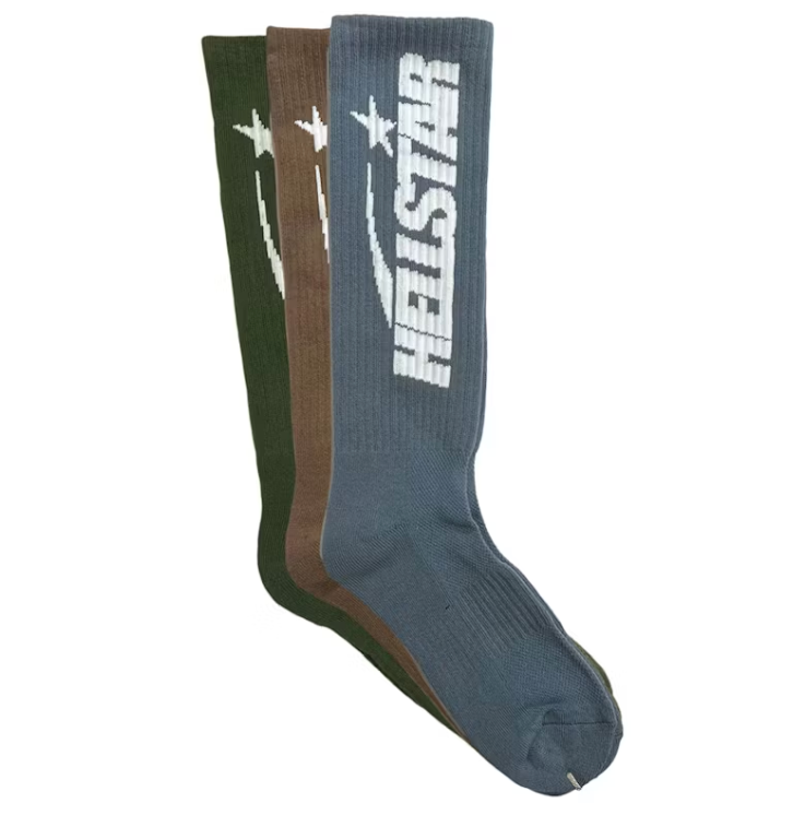 Hellstar Logo Socks (3 Pack) Earth Tone