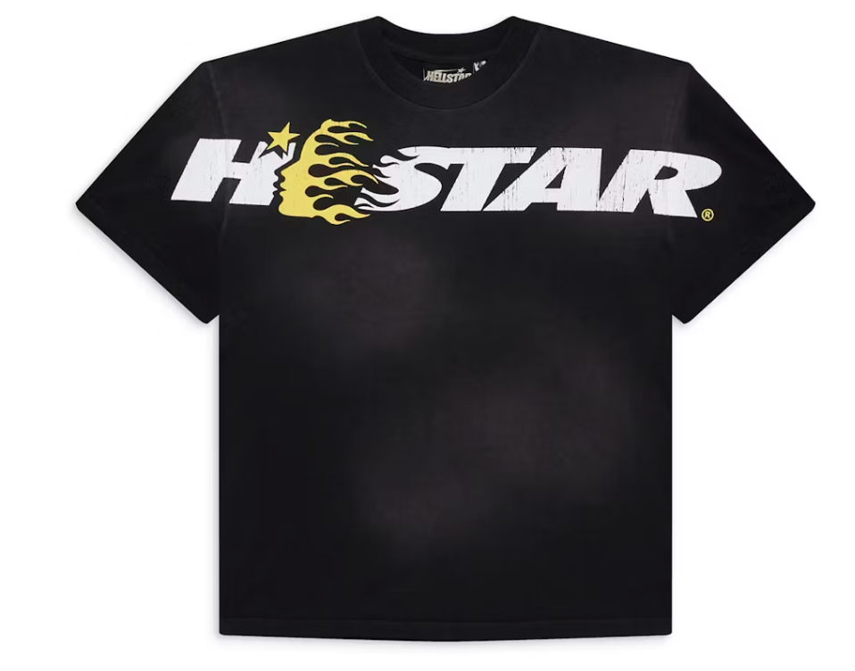 Hellstar Studios Cartoon Logo T-Shirt Yellow HS03TEE001 YELLOW