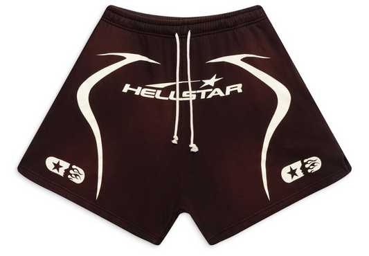 Hellstar Warm Up Shorts Brown