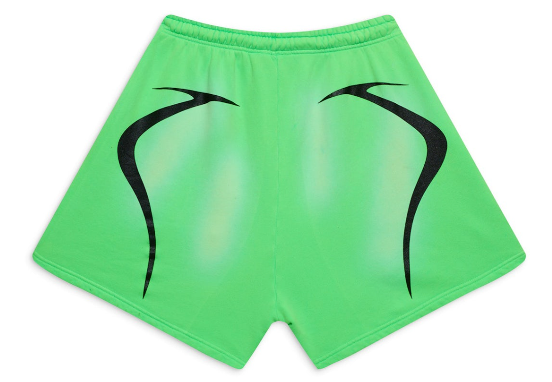 Hellstar Warm Up Shorts Neon Green