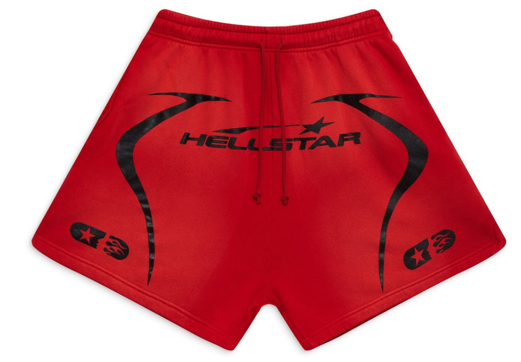 Hellstar Warm Up Shorts Red