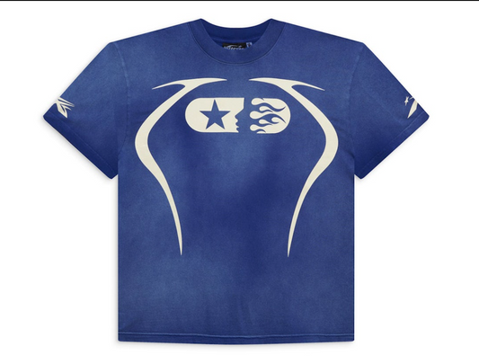 Hellstar Warm Up T-Shirt Blue