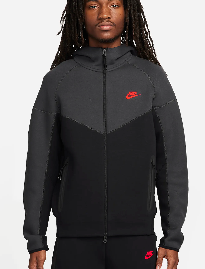 Nike Sportswear Tech Fleece Windrunner Full-Zip Hoodie FB7921-013 Light Crimson