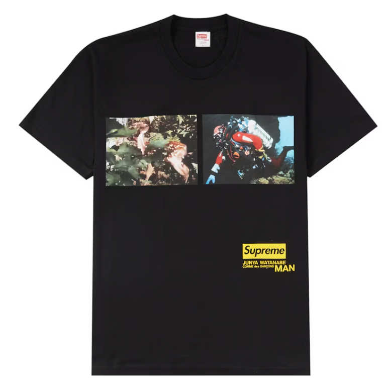 Supreme JUNYA WATANABE CDG MAN Nature Tee Black