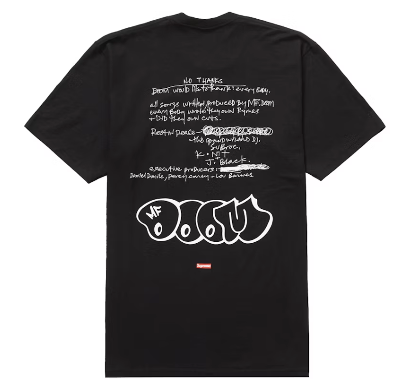 Supreme MF DOOM Tee Black