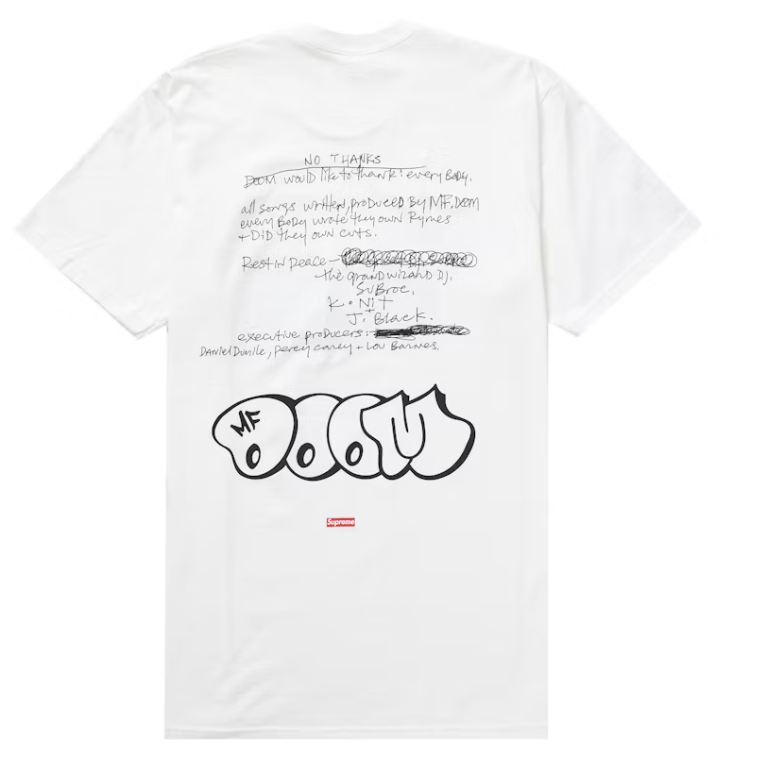 Supreme MF DOOM Tee White