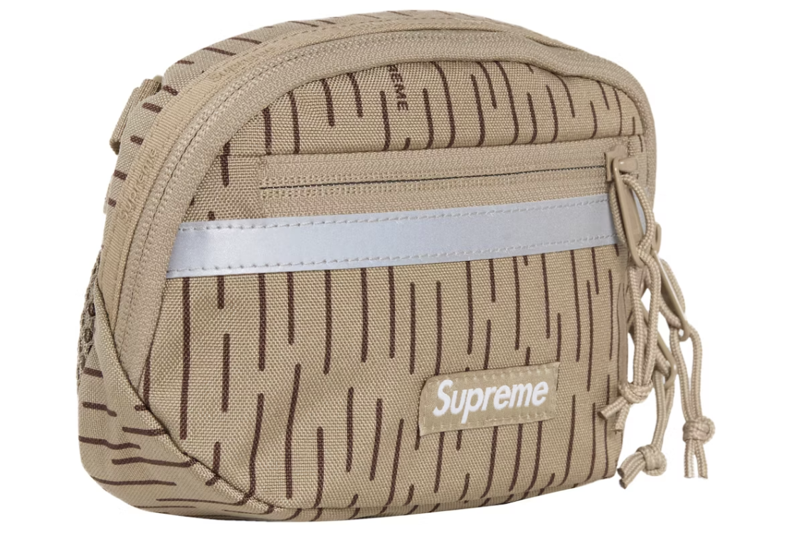 Supreme Mini Side Bag Tan Raindrop